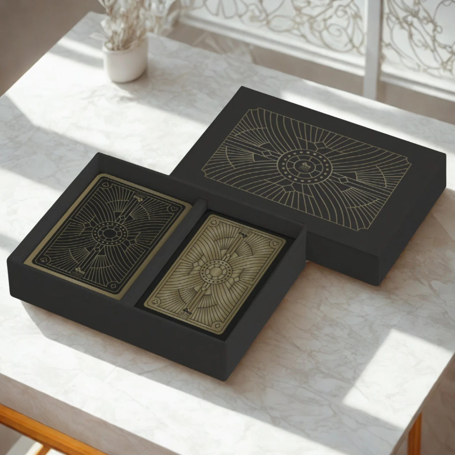 bridge-playing-cards-manufacturing-peli-fun Professional Bridge playing cards printing with 300gsm black core paper.